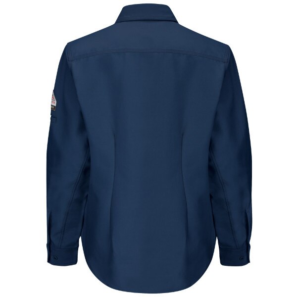 Bulwark Women's FR Long Sleeve Shirt in Navy
